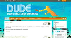 Desktop Screenshot of dudeultimate.com